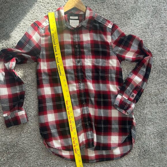 American Eagle Women's Size Small/P Flannel Boyfriend Fit Shirt - Picture 3 of 6